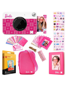 Cámara Digital Instantánea Kodak x Barbie 5MP Rosa