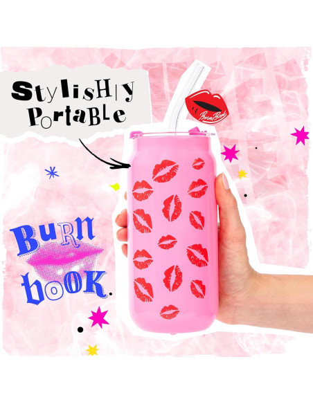 Vasos de Cristal Dragon Glassware Mean Girls 20 oz Set 2 Vasos de Cristal Dragon Glassware Mean Girls 20 oz Set 2
