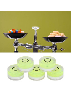 Mini Nivel de Burbuja 5 Piezas AYNEFY 15mm ABS Transparente 2