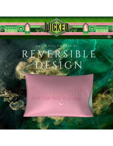 Funda de Almohada Satén Wicked Franco 2 Piezas 50x76 cm Funda de Almohada Satén Wicked Franco 2 Piezas 50x76 cm