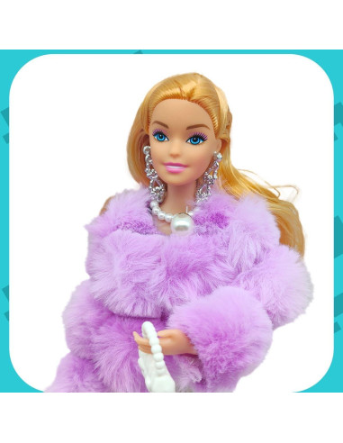 Muñeca de Moda Shenzhen 29 cm Púrpura para Niñas