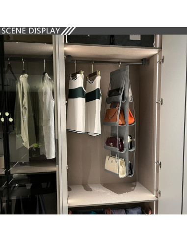 Organizador de Bolsos Colgante Zebricolo 2 Paquetes Gris