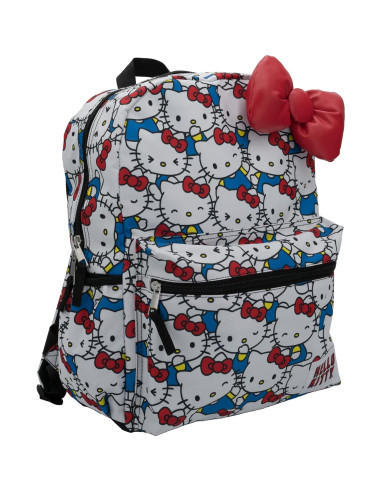 Mochila Hello Kitty 16" (40,6 cm) Kawaii con moño 3D