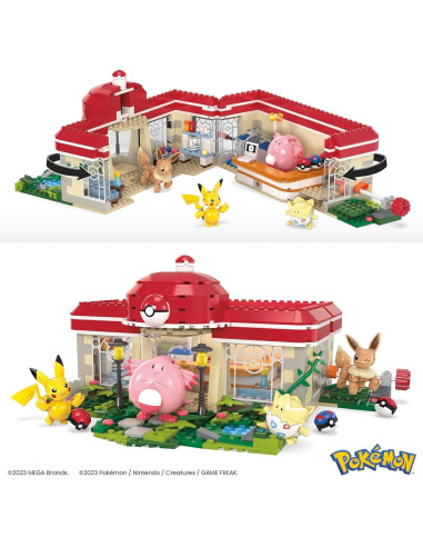 Set de Construcción Pokémon Mattel Centro Pokémon 648 Piezas