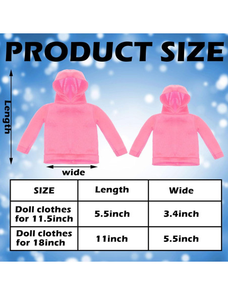 Juego de Ropa de Muñeca Bencailor 10 Piezas Navidad Juego de Ropa de Muñeca Bencailor 10 Piezas Navidad