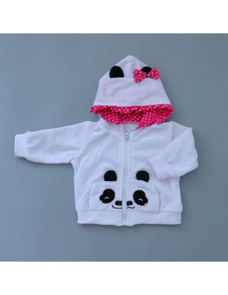 Ropa para muñecas Reborn scnbom 17-22 pulgadas 4 piezas Panda Ropa para muñecas Reborn scnbom 17-22 pulgadas 4 piezas Panda