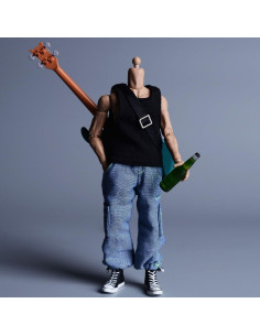 Camiseta Deportiva Muñeca Meetoget 1/12 Negra Casual 2