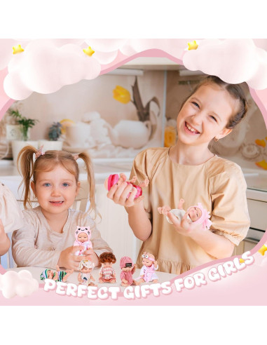 Hanaive 10 Pcs Muñecas Bebé Realistas 11 cm con Ropa