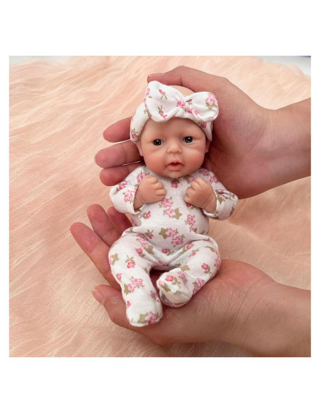 Muñeca Reborn Mini 17.8 cm Silicona Realista Mire & Mire Muñeca Reborn Mini 17.8 cm Silicona Realista Mire & Mire