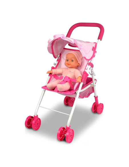 Carrito de Muñecas Anivia DA004L Rosa con Accesorios Carrito de Muñecas Anivia DA004L Rosa con Accesorios
