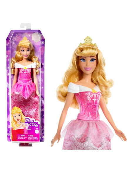 Muñeca Princesa Disney Mattel Aurora con Tiara y Accesorios Muñeca Princesa Disney Mattel Aurora con Tiara y Accesorios
