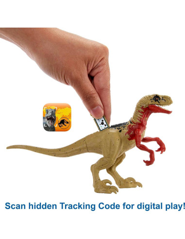 Juego de Camión de Búsqueda Mattel Jurassic World con Atrociraptor