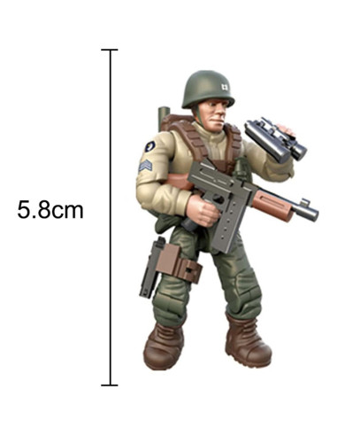 Set 6 Figuras de Acción Soldados Británicos MEIEST