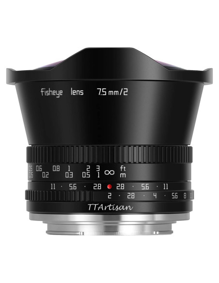 Lente Ojo de Pez TTArtisan 7.5mm F2 para Cámaras APS-C Lente Ojo de Pez TTArtisan 7.5mm F2 para Cámaras APS-C
