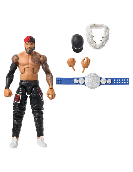 Figura de Acción Mattel WWE Jimmy Uso Elite 15 cm Detalles Realistas Figura de Acción Mattel WWE Jimmy Uso Elite 15 cm Detalles Realistas