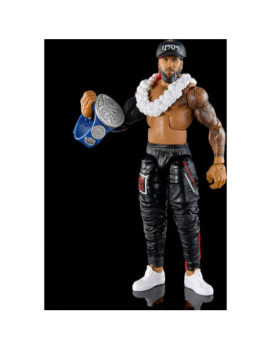 Figura de Acción Mattel WWE Jimmy Uso Elite 15 cm Detalles Realistas