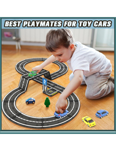 Juego de carreteras magnéticas IGIVI 28 piezas para niños Juego de carreteras magnéticas IGIVI 28 piezas para niños