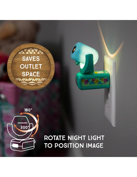 Luz Nocturna LED Projectables Moana Proyector Multicolor Luz Nocturna LED Projectables Moana Proyector Multicolor