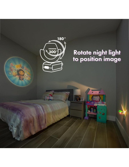 Luz Nocturna LED Projectables Gabby's Dollhouse Rosa