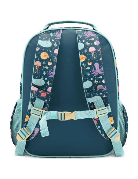 Mochila Mediana Simple Modern Bajo el Mar 12L para Niños Mochila Mediana Simple Modern Bajo el Mar 12L para Niños