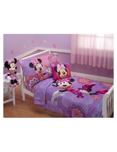 Juego de Ropa de Cama Disney Minnie 4 Piezas Microfibra