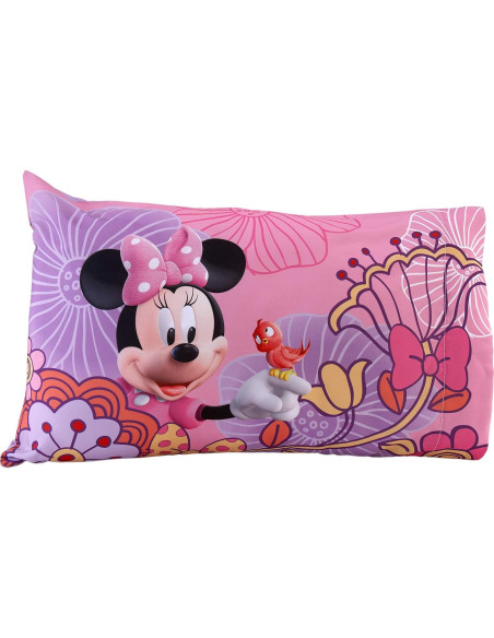 Juego de Ropa de Cama Disney Minnie 4 Piezas Microfibra Juego de Ropa de Cama Disney Minnie 4 Piezas Microfibra