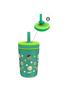 Vaso Aislado CoComelon 12oz - Zak Designs con Pajilla