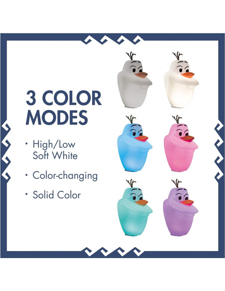 Luz Nocturna LED Disney Olaf Multicolor Enchufable 46693 Luz Nocturna LED Disney Olaf Multicolor Enchufable 46693