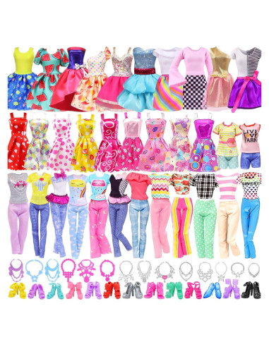 Ecore Fun 39 Piezas Ropa para Muñecas 30 cm Accesorios