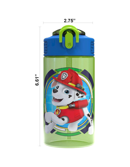 Botella de Agua Zak Designs Paw Patrol 16 oz a Prueba de Fugas Botella de Agua Zak Designs Paw Patrol 16 oz a Prueba de Fugas