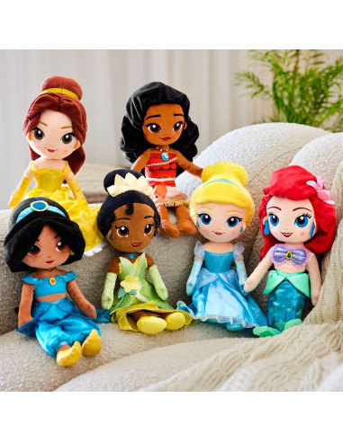 Muñeca de Felpa Disney Tiana 35.56 cm Suave y Bordada
