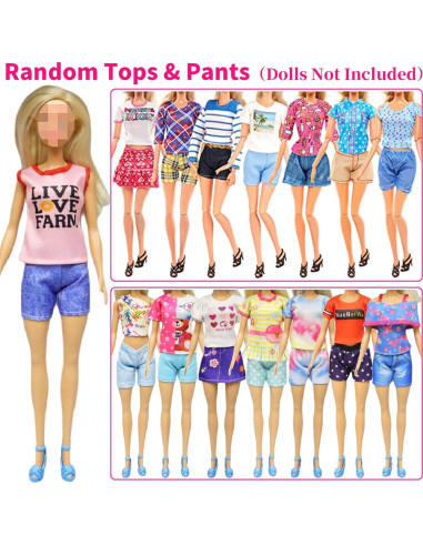 Ecore Fun 39 Piezas Ropa para Muñecas 30 cm Accesorios