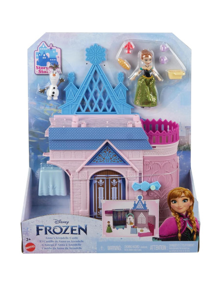Castillo apilable de Anna Mattel Disney Frozen con muñeca Castillo apilable de Anna Mattel Disney Frozen con muñeca