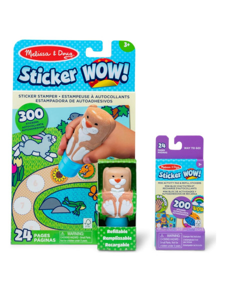 Melissa & Doug Sticker WOW! Conejo - Bloc de Actividades 24 Páginas Melissa & Doug Sticker WOW! Conejo - Bloc de Actividades 24 Páginas