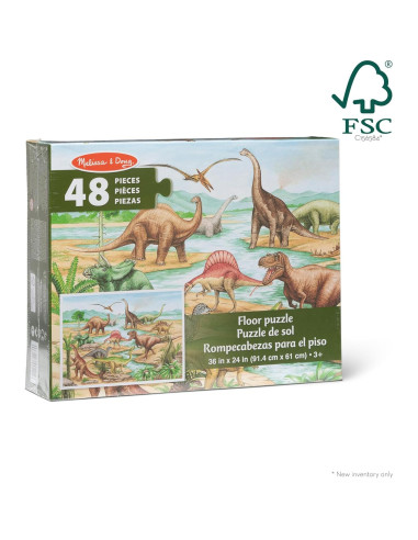 Rompecabezas de Piso Dinosaurios Melissa & Doug - 48 Piezas