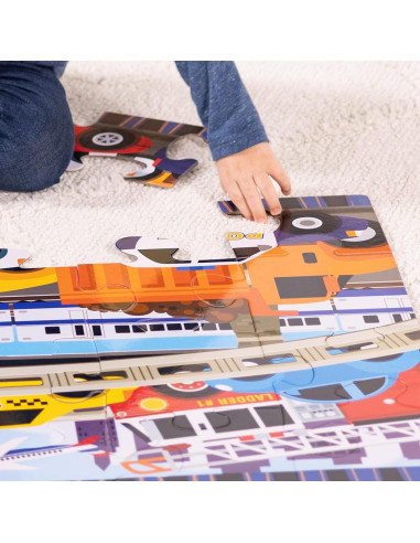 Rompecabezas de Suelo Jumbo Melissa & Doug Tráfico Atasco