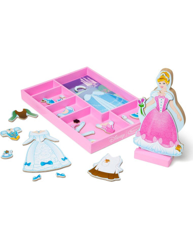 Muñeca de Vestir Magnética Cenicienta Melissa & Doug 33 Piezas