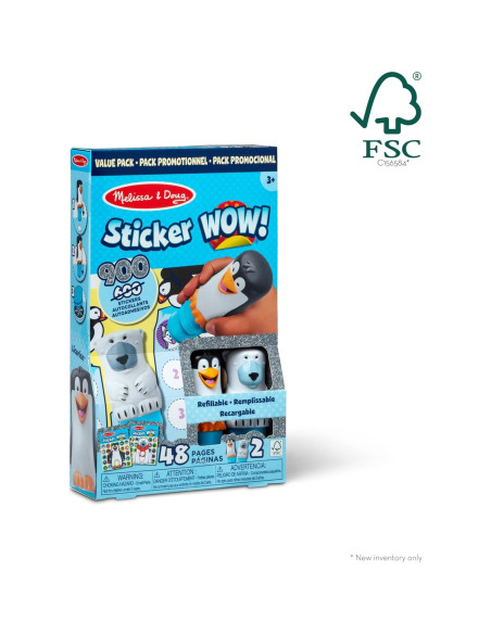 Melissa & Doug Sticker WOW! Invierno Oso Polar y Pingüino Melissa & Doug Sticker WOW! Invierno Oso Polar y Pingüino