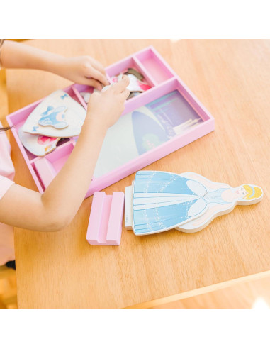 Muñeca de Vestir Magnética Cenicienta Melissa & Doug 33 Piezas