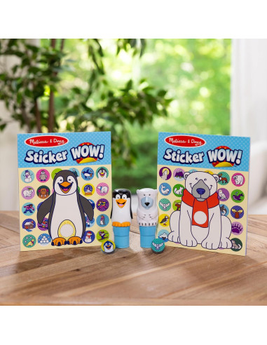 Melissa & Doug Sticker WOW! Invierno Oso Polar y Pingüino