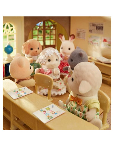 Familia de Ovejas Calico Critters - 4 Figuras Coleccionables