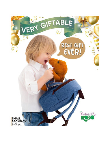 Mochila Dinosaurio Naturally KIDS 25,4x20,3x7,6 cm