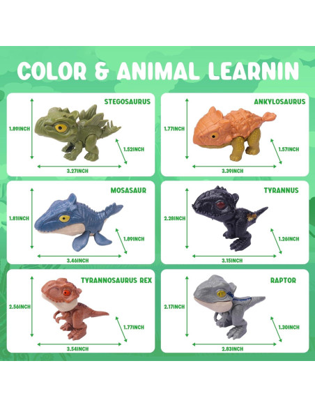 6 Figuras de Acción Dinosaurios Ledorr para Niños 3-8 Años 6 Figuras de Acción Dinosaurios Ledorr para Niños 3-8 Años