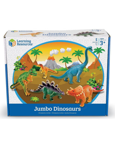 Juguetes de Aprendizaje Dinosaurios Jumbo - Recursos de Aprendizaje Juguetes de Aprendizaje Dinosaurios Jumbo - Recursos de Aprendizaje
