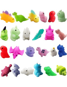 24 Juguetes Mochi Squishy Dinosaurios RUURHUO Antiestrés 2