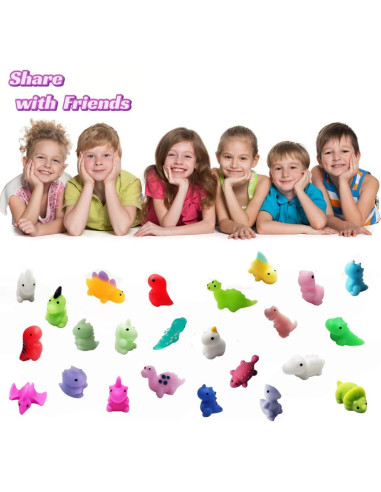 24 Juguetes Mochi Squishy Dinosaurios RUURHUO Antiestrés