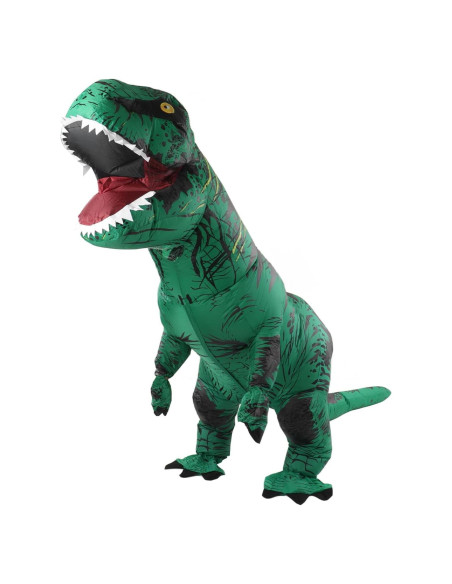 Disfraz Inflable de Dinosaurio Haofy T Rex Verde para Niños Disfraz Inflable de Dinosaurio Haofy T Rex Verde para Niños