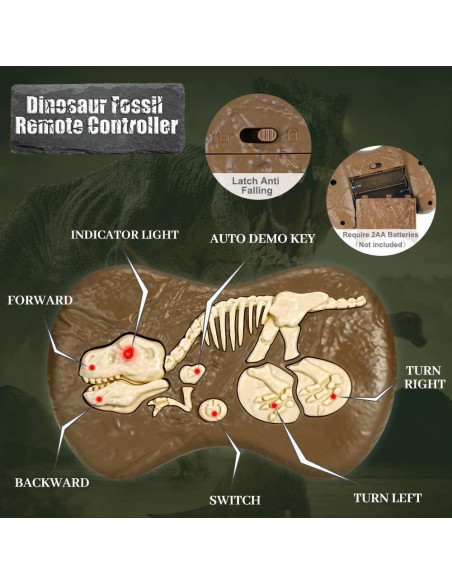 Dinosaurio RC Mini Tudou Velociraptor con Luz y Sonido Dinosaurio RC Mini Tudou Velociraptor con Luz y Sonido