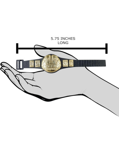 Juego de 2 Cinturones de Campeonato Lucha Libre Figures Toy 14.6cm