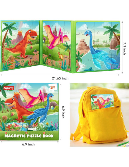 Rompecabezas Magnético Dinosaurios SYNARRY 20 Piezas 3-5 Años Rompecabezas Magnético Dinosaurios SYNARRY 20 Piezas 3-5 Años